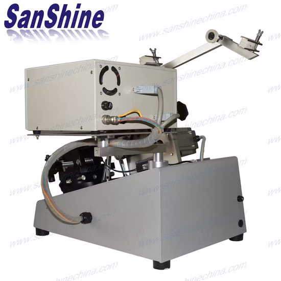 Bobinatrice per bobine con anello toroidale in ferrite a filo pesante